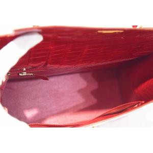 エルメス ケリー32 外縫い ブレイズ 赤 ク...の詳細画像4