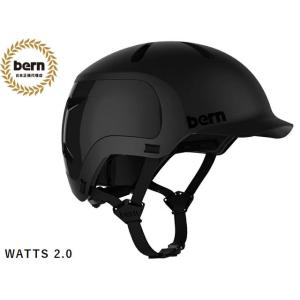 バーン ヘルメット 自転車 bern WATTS 2.0 ワッツ 2.0 MATTE BLACK マ...
