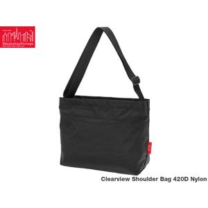 マンハッタンポーテージ クリアビュー ショルダーバッグ ブラック BLACK 黒 Clearview...