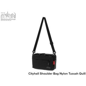 マンハッタンポーテージ シティーホール ショルダー バッグ ナイロン タッサー クイル BLACK ...