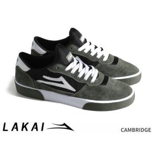 ラカイ Lakai CAMBRIDGE COVERT GREEN BLACK WHITE SUEDE...
