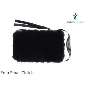 エミュー emu Small Clutch BLACK ブラック 黒 スモール クラッチバッグ 小物...