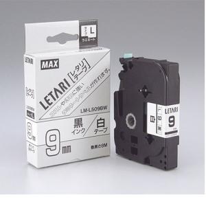 ビーポップミニ用 白テープ/黒文字 LM-L509BW｜sbd