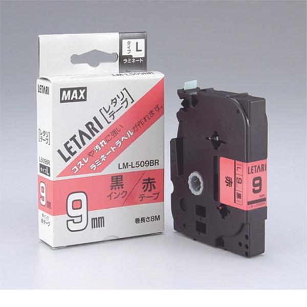 ビーポップミニ用 赤テープ/黒文字 LM-L509BR