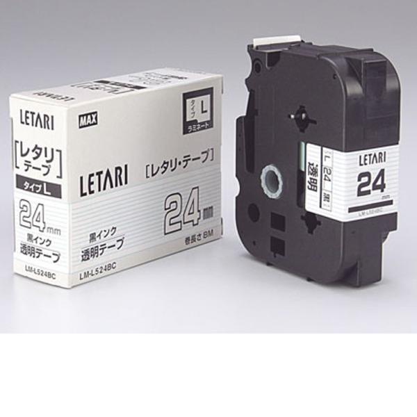 ビーポップミニ用 透明テープ/黒文字 LM-L524BC