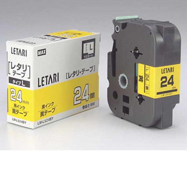 ビーポップミニ用 黄テープ/黒文字 LM-L524BY