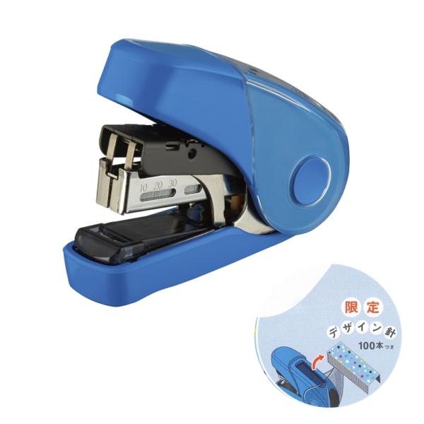 マックス ホッチキス サクリフラット HD-10FL3K/B SPブルー