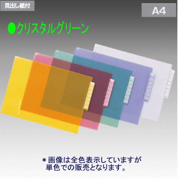 リヒトラブ カルテフォルダー HK708-19 A4 クリスタルグリーン 50枚