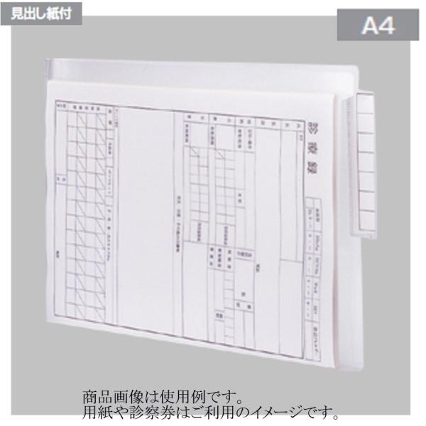 リヒトラブ カルテフォルダー HK708W A4サイズ 50枚入り 厚とじ