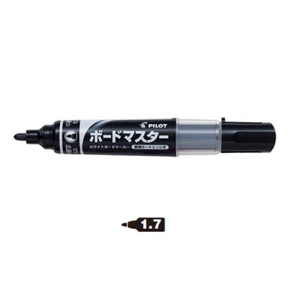 パイロット ホワイトボードマーカー 中細字丸芯 WMBM-12FM-B ブラック