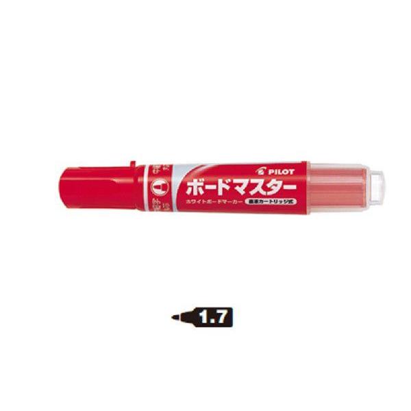 パイロット ホワイトボードマーカー 中細字丸芯 WMBM-12FM-R レッド