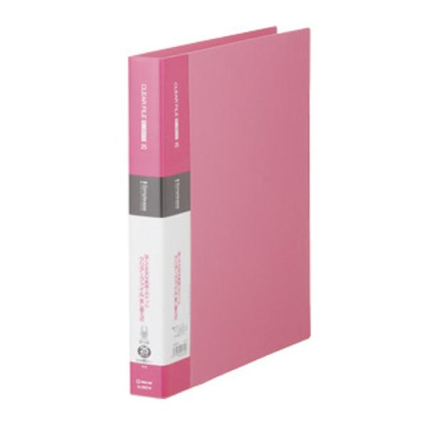 キングジム　クリアーファイル差替式 25ポケット「138SPW」ピンク