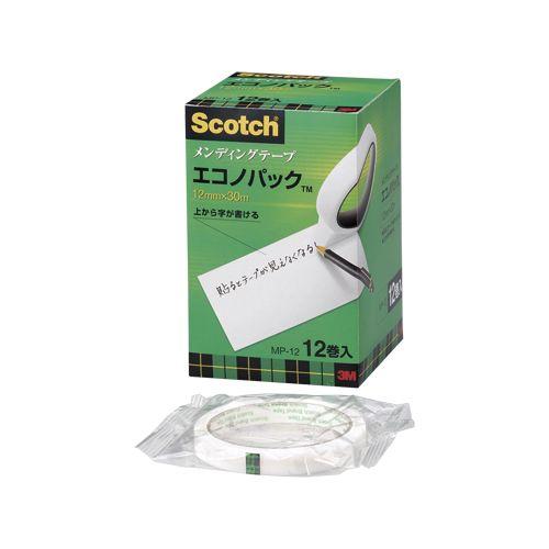 Scotch メンディングテープ エコノパック MP-12 12mm幅★12巻入
