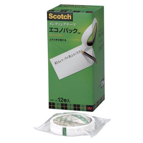 Scotch メンディングテープ エコノパック MP-18 18mm幅★12巻入