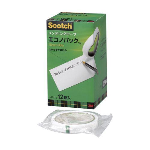 Scotch メンディングテープ エコノパック MP-15 15mm幅★12巻入