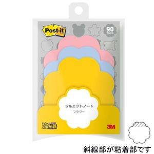 3M Post-it シルエットノート  SSS-FLR フラワー｜sbd