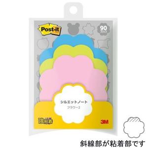 3M Post-it シルエットノート  SSS-FLR2 フラワー2｜sbd