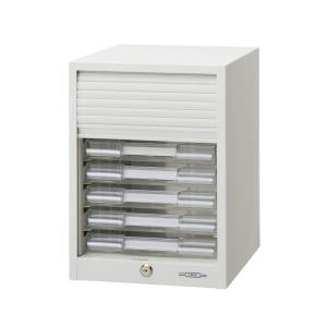 レターケース　シャッターつき b たのめーる】ライオン事務器 シャッター扉付レターケース A4タテ
