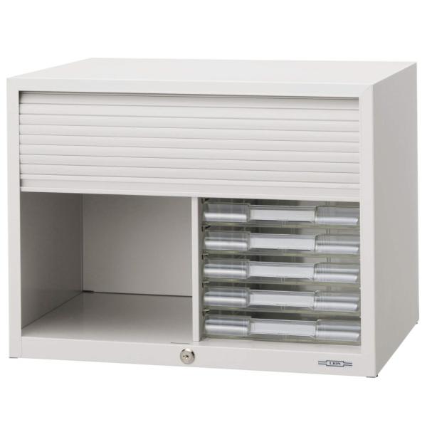 ライオン事務器　シャッター付きレターケース No.407PT コンビ型