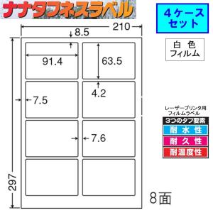 ナナタフネスラベル 白色 8面 4ケースの買取情報