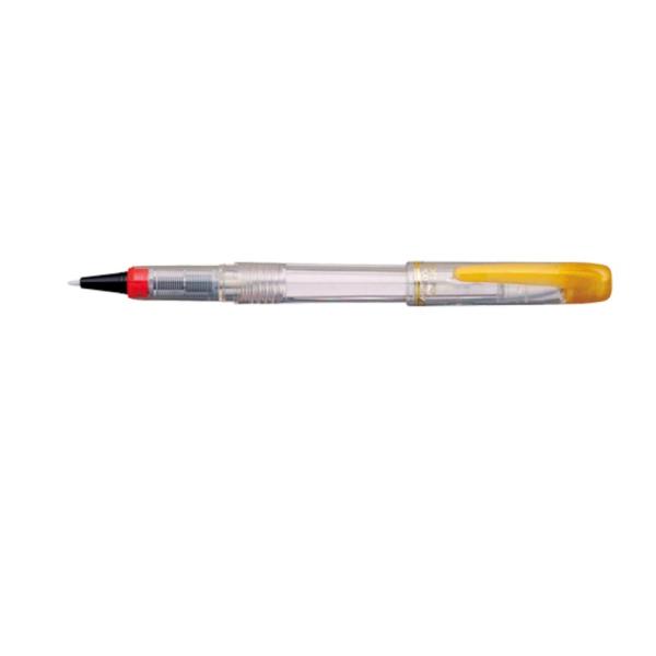 プラチナ ソフトペン STB-800Aパック＃4 透明軸（赤インク）