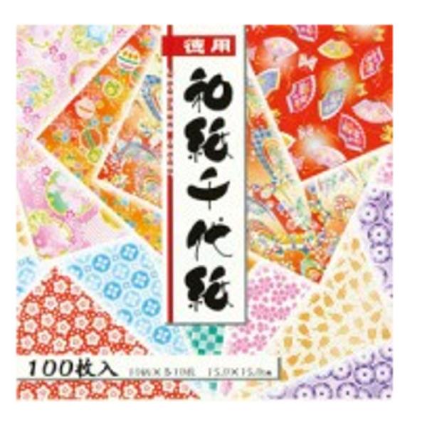 トーヨー 徳用和紙千代紙018033(15cm）100枚入り