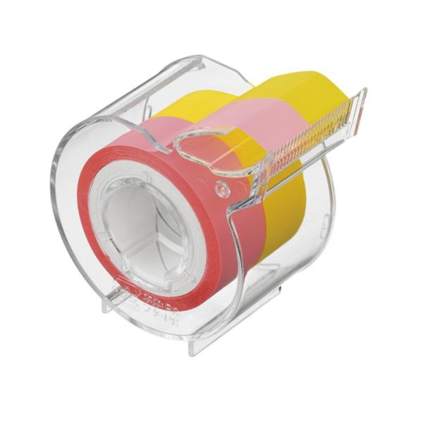 ヤマト メモックロールテープ RF-15CH-6EN パステルピンク・イエロー