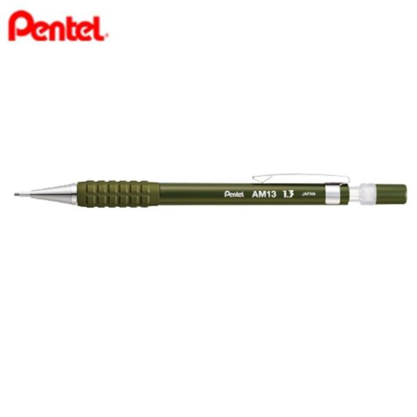 ぺんてる アメインシャープペン AM13-D 芯1.3mm　モスグリーン