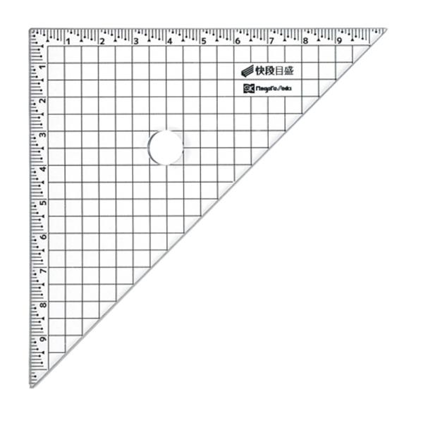 新潟精機 カッティング定規 CAGS-4545KD 三角定規「快段目盛」