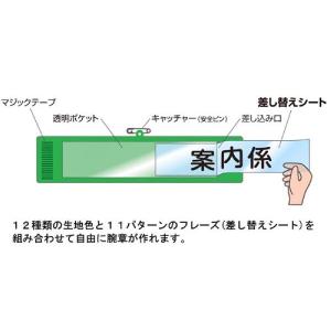 三鬼化成 腕章くん 生地No.5 若草の詳細画像2