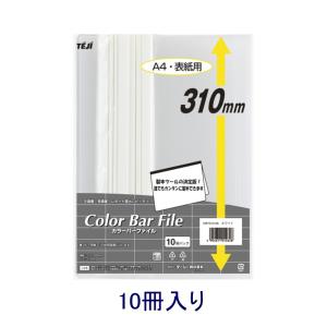 テージー カラーバーファイル 10冊入りホワイト