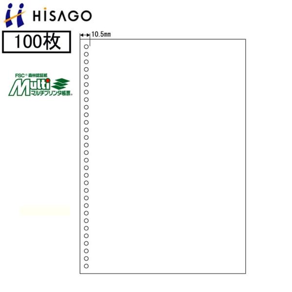 ヒサゴ マルチプリンタ帳票 FSC2049 100枚  FSC認証紙