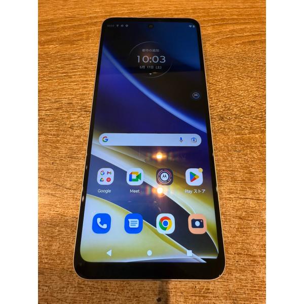 【中古正常品】moto g52j 5G　128GB　パールホワイト　SIMフリー　motolora ...