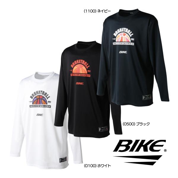 バスケットボール バスケ T シャツ 長袖 メンズ BIKE バイク BK6301 プラクティス 練...