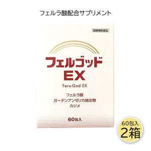 フェルゴッドEX 2g×60包 2個セット フェルネラ酸 ガーデンアンゼリカエキス 高齢化 健康サプリ サプリメント｜sbmstore