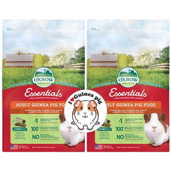 【２点+ステッカーセット】『Oxbow アダルトモルモット 2.25ｋｇ×2点 +モルモットステッカ...