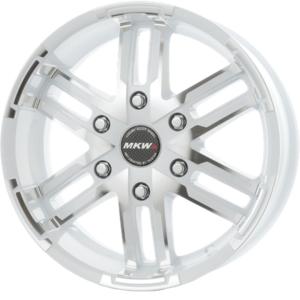 MK-55 1665+35 6-139.7 MK 55 Diacut PearlWhite ハイエース200系専用デザイン MKW アルミホイール [405] (j