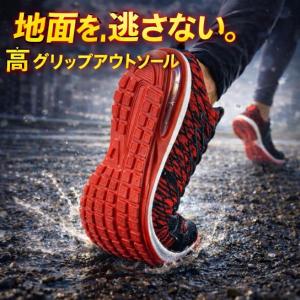 ランニングシューズ メンズ スニーカー 黒 ウ...の詳細画像5