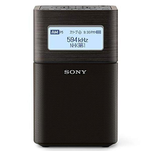 ソニー ホームラジオ SRF-V1BT : FM/AM/ワイドFM/Bluetooth対応 ブラック...