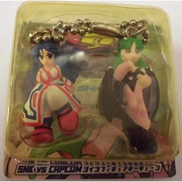 SNK VS CAPCOM ツインフィギュアキーチェーン ナコルル モリガン 単品 プライズ