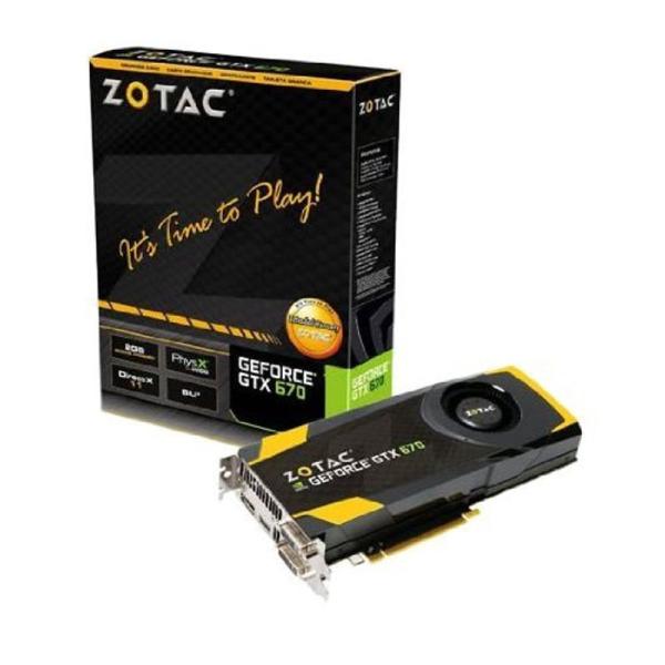 ZOTAC NVIDIA GeForce GTX 670 2GB GDDR5 2DVI/HDMI/デ...