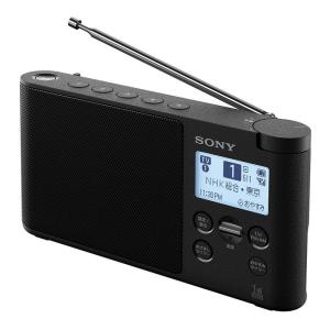 ソニー ラジオ XDR-56TV : ワイドFM対応 FM/AM/ワンセグTV音声対応 おやすみタイマー搭載 乾電池対応 ブラック XDR-