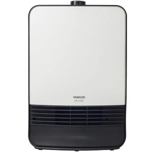 山善 セラミックヒーター(1200/1100W 2段階切替) ホワイト HF-J123(W) メーカー保証1年