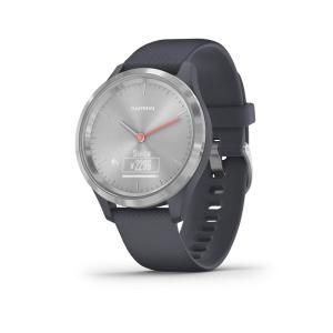 GARMIN vivomove 3S 心拍計搭載 Granite Blue / Silver 010-02238-70｜scarlet2021