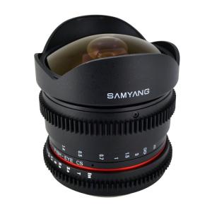 SAMYANG 動画用単焦点魚眼レンズ VDSLR 8mm T3.8 ニコン Fマウント用(AEタイプ) APS-C対応 フード脱着式 88