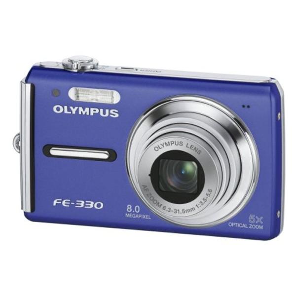 OLYMPUS デジタルカメラ CAMEDIA FE-330 スカイブルー FE-330BLU (キ...