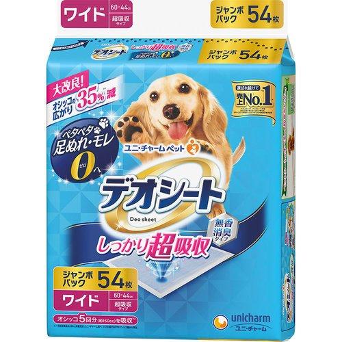 ユニ・チャーム デオシート ジャンボパック しっかり超吸収 無香消臭タイプ ワイド (54枚入) ペ...