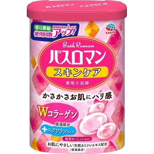 アース製薬 バスロマン スキンケア Wコラーゲン (600g)