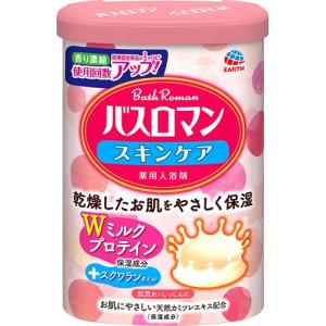 【A】 アース製薬 バスロマン スキンケア Wミルクプロテイン (600g)