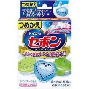 【※】 アース製薬 セボン タンクにおくだけ つめかえ フレッシュソープ＆ムスク (25g×1個) トイレ用洗浄剤｜scbmitsuokun1972